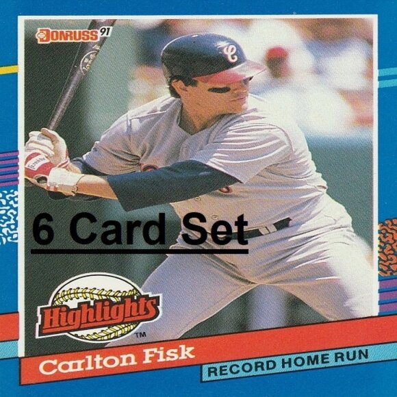 Carlton Fisk MLB Card Collection - 6 Chicago White Sox MLB Cards - Picture 1 of 7